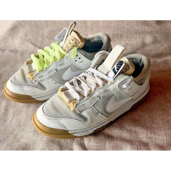 Nike Air Dunk Jumbo Photon Dust White Gum Skate Shoes SB 8.5 VG DV0821001-001 - Picture 3 of 15